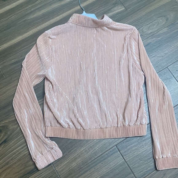 Zara Basics Bomber Jacket Small Blush Pink - Picture 6 of 8